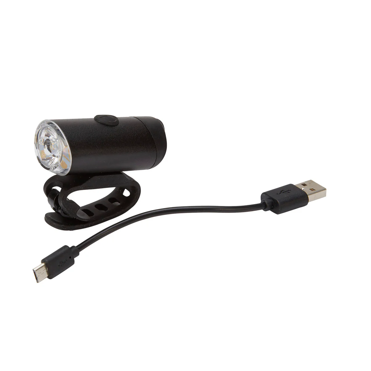 ABUS Forlygte Libra genopladelig sort 300 lumen med micro usb kabel - Image 2