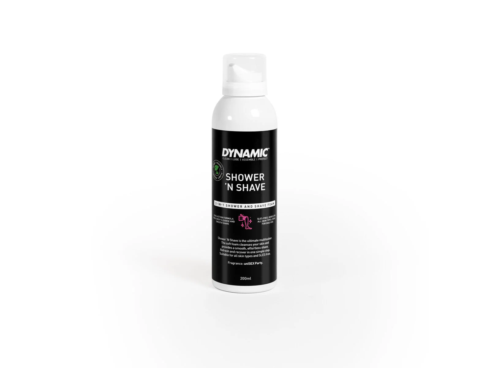 Dynamic Shower n Shave shower and shave foam, SLES-free Unisex, 200ml