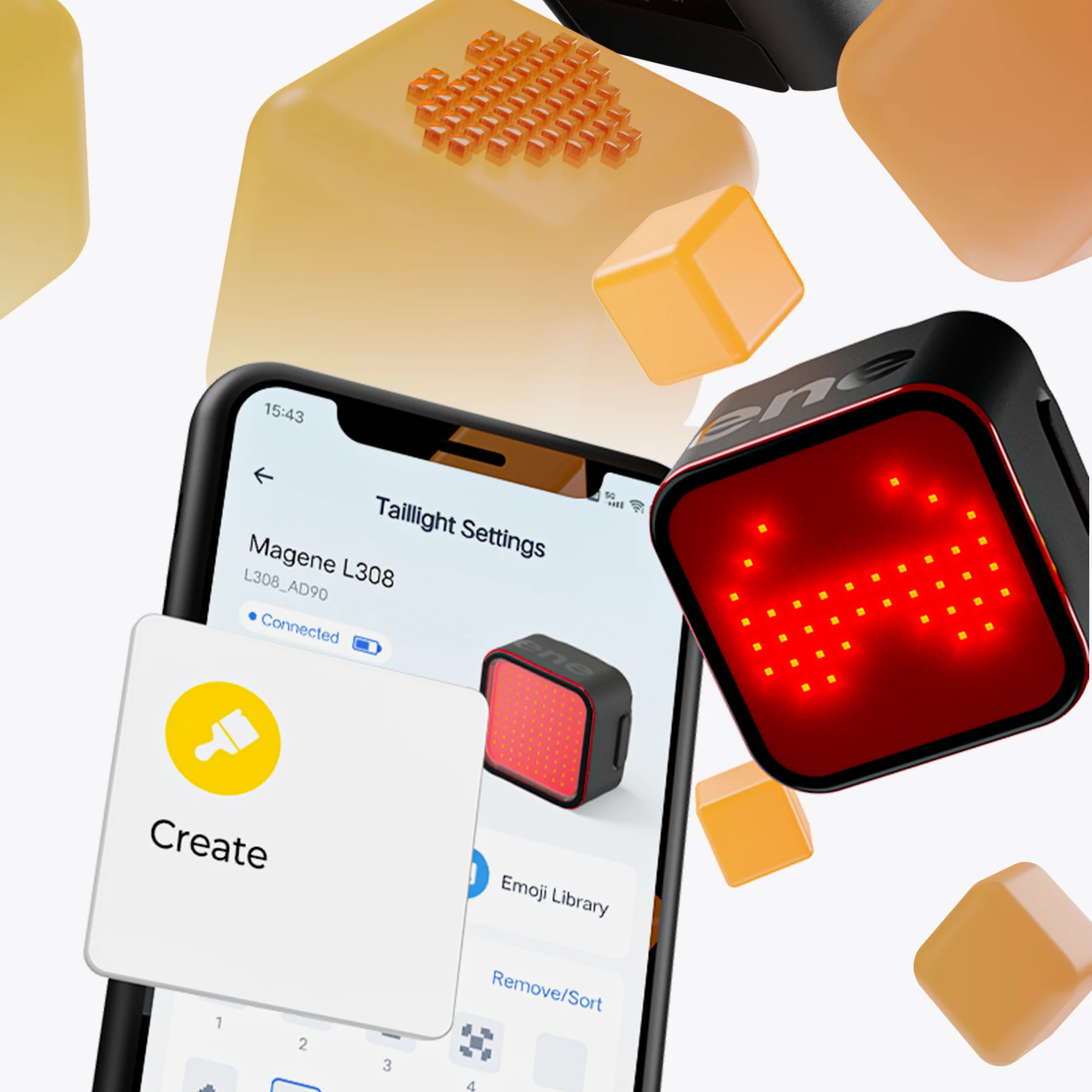 Magene Smart Tail Light L308 – Sadel - Image 3