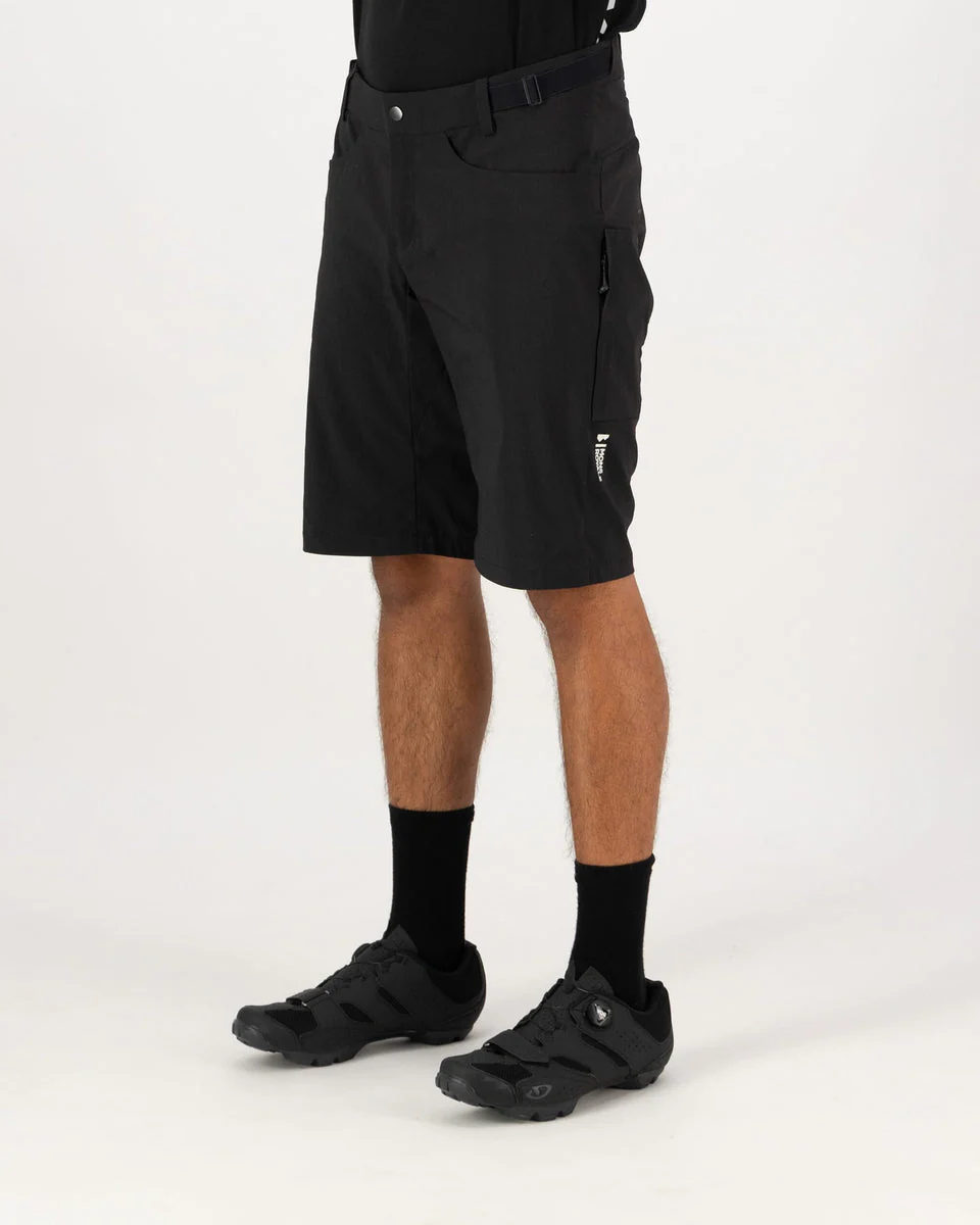 Mons Royale Mens Diversion Merino Trail Shorts Black - Image 6